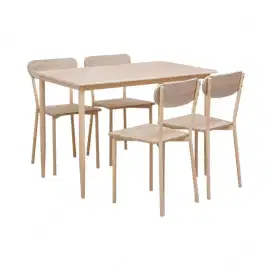 Lamira Dinning Set White