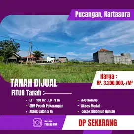 Tanah Hunian Dekat Kampus UIN Solo, Akses Jalan Lebar, SHM