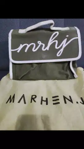 [Preloved] Tas Selempang Wanita Bordir Warna Hijau
