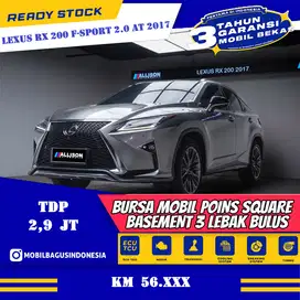 [Dp Murah - Km Low]Lexus RX 200t 2.0 F Sport SUV AT 2017 SILVER