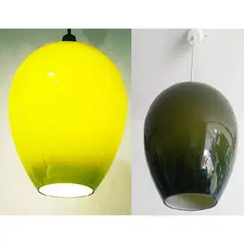 old Lamp Denmark Design JO - HAMMERBORG  tahun 60 'an dari satin glass