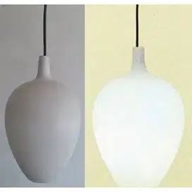 2 PCS Vintage Lamp Denmark Design JO - HAMMERBORG tahun 60 'an satin g