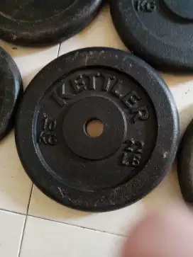 Jual rubber plate kettler 10 kg bekas