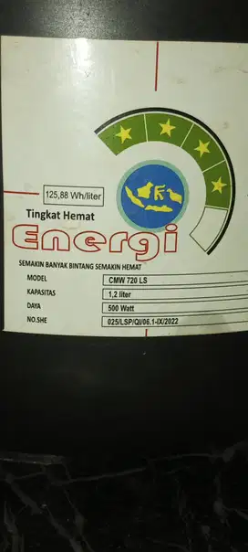 Lelang peralatan rumah tangga