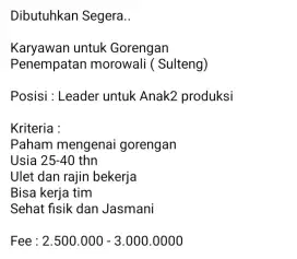 Jualan Gorengan