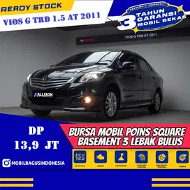 [Dp 13,9 Jt] Vios 1.5 TRD Sedan AT 2011 Hitam No Pol Genap