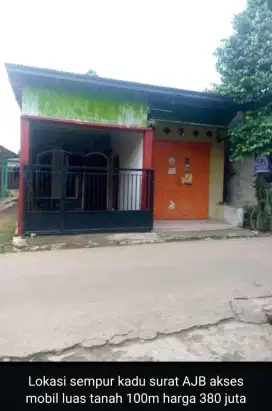 Rumah kampung murah lokasi sempur kadu curug luas 100m