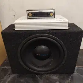 Paket Subwoofer, Headunit & Power
