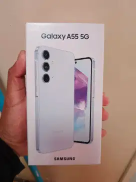 SAMSUNG A55 5G 8/256 Fullset Ice Blue , Garansi samsung on Panjang