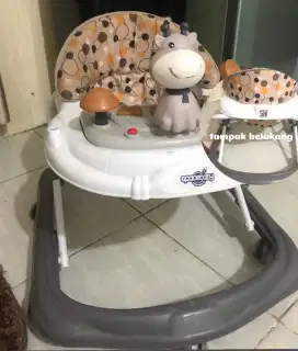 Space baby Walker rusa alat batu jalan bayi
