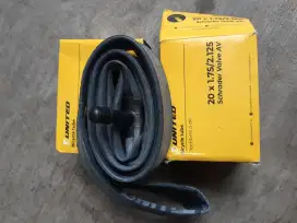 2 Ban Dalam United Ukuran 20x 1.75/ 2.125