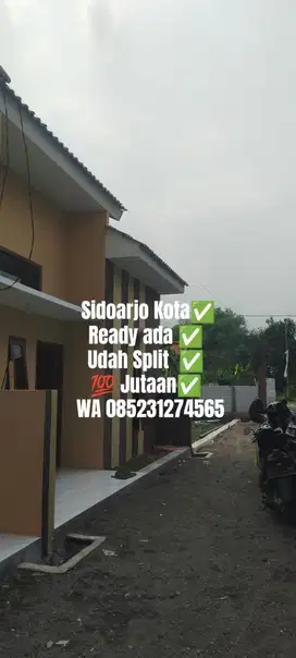 Rumah Tumbuh Sidoarjo Kota Ready unit 100 jutaan Bonus AC kuota 1