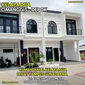 Rumah Dijual Di Kelapa Dua Cimanggis Depok Dekat Kampus Gunadarma