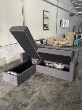 sofa L storage , sofa minimaliss