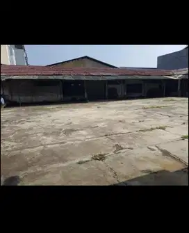 Dijual tanah plus gudang di ancol