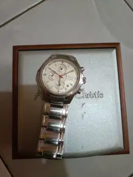 JAM TANGAN ALEXANDER CHRISTY CHRONOGRAPH ORIGINAL KONDISI 90%