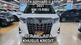 Km 19 ribu TOYOTA ALPHARD G ATPM AT 2021 KONDISI ISTIMEWA