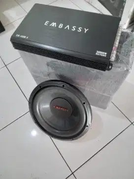 Paket audio mobil merek embassy,harga siap pasang
