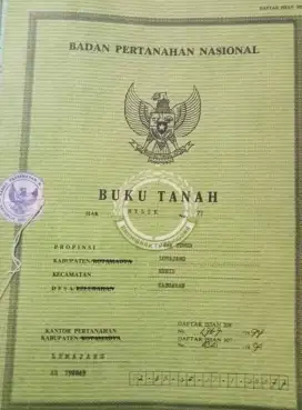 Di jual tanah SHM -/+ 2 ha