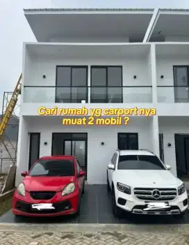 2Lantai harga 1Lantai CUKUP 2.5 juta ALL IN CARPORT 2mobil NEMPEL GDC