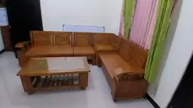 Kursi Tamu Jati Jepara Leter L Murah