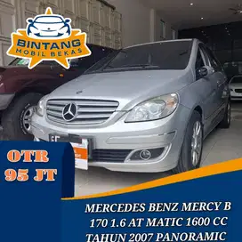 MERCEDES BENZ MERCY B 170 AT AUTOMATIC 1700 CC TAHUN 2007 (PANORAMIC)