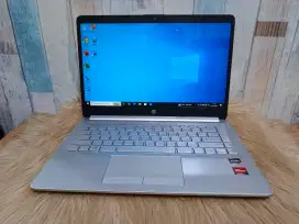 Laptop Desain Slim HP 14s-dk1xxxx Ryzen 3 3250U Ram 8 Ssd 256