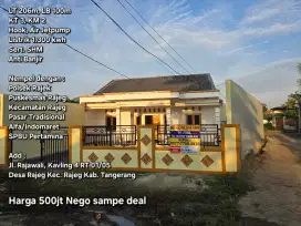 Dijual Rumah Hook (Rajeg Tangerang)