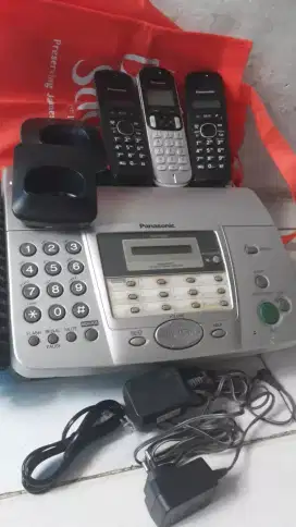 Jual mesin fax Panasonic dan telepon kondisi masih normal fungsi