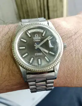 Jam tangan vintage Titus Clebar President Hi-Beat Original RARE!