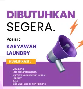 Dibutuhkan segera