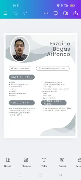 Info loker untuk driver SIM A