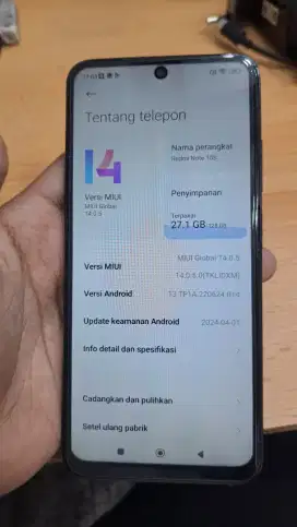 Redmi note 10s 8/128