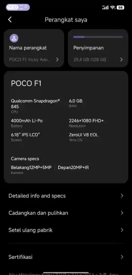 pocophone F1 128GB
