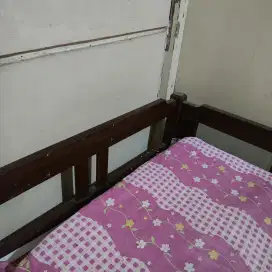 Kasur Kapuk + Dipan Kayu Kokoh 90x200 cm – Murah & Siap Pakai