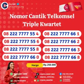 Nomor Cantik Telkomsel Triple Kwartet