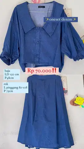 preloved oneset denim jumbo