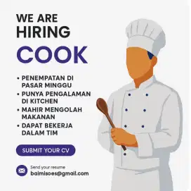 Dibutuhkan cook