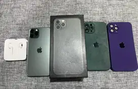 IPHONE 11 pro second 256 GB green full box+headset free 2 pcs casing