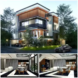 Gambar desain arsitek arsitektur konstruksi gedung