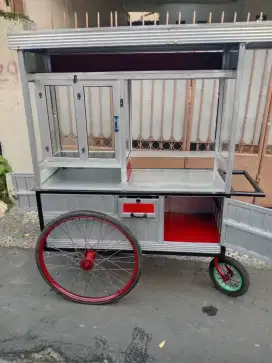 Gerobak bekas roti bakar ( nego tipis )