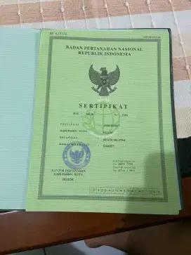 DIJUAL TANAH BOGOR KOTA SHM