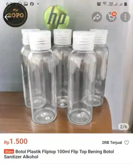 Botol flip 100 ml Bening