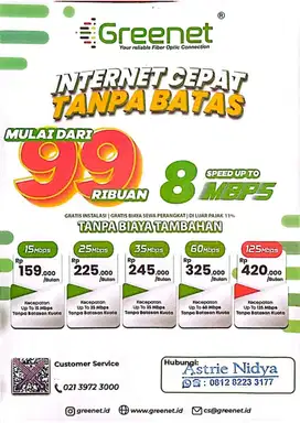 Internet Wifi Rumah / Apartemen Kenceng, Unlimited, Bebas Sewa Alat!