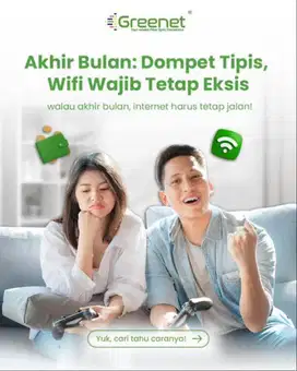 Internet Wifi Rumah / Apartemen Kenceng, Unlimited, Bebas Sewa Alat!