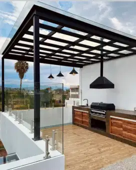 KANOPI KACA MINIMALIS MODERN