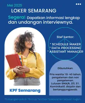 Dibutuhkan Segera Karyawan/ Karyawati, Pengalaman dan Non Pengalaman