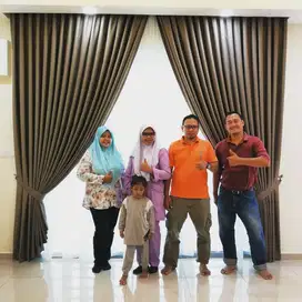 Pemasangan Tirai Gorden Jendela Gordyn Mewah Hordeng Model Terbaru Mur