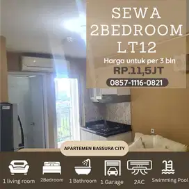 2BR sewa full furnished /3bln lt 12 aprtemen bassura city