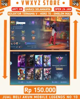 ( HARGA PROMO ) JUAL AKUN ML CHOU KOF & STARWARS ARGUS BY VWXYZSTORE